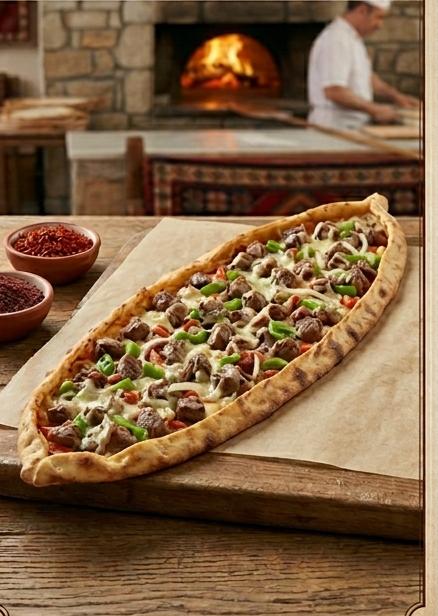 Açık Kuşbaşılı Pide
