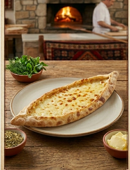 Açık Kaşarlı Pide